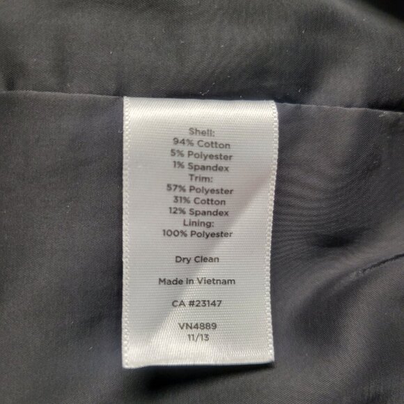 Talbots Size 16 Heathered Black White Zip Up Business Knee Length Tweed Skirt - Picture 4 of 8